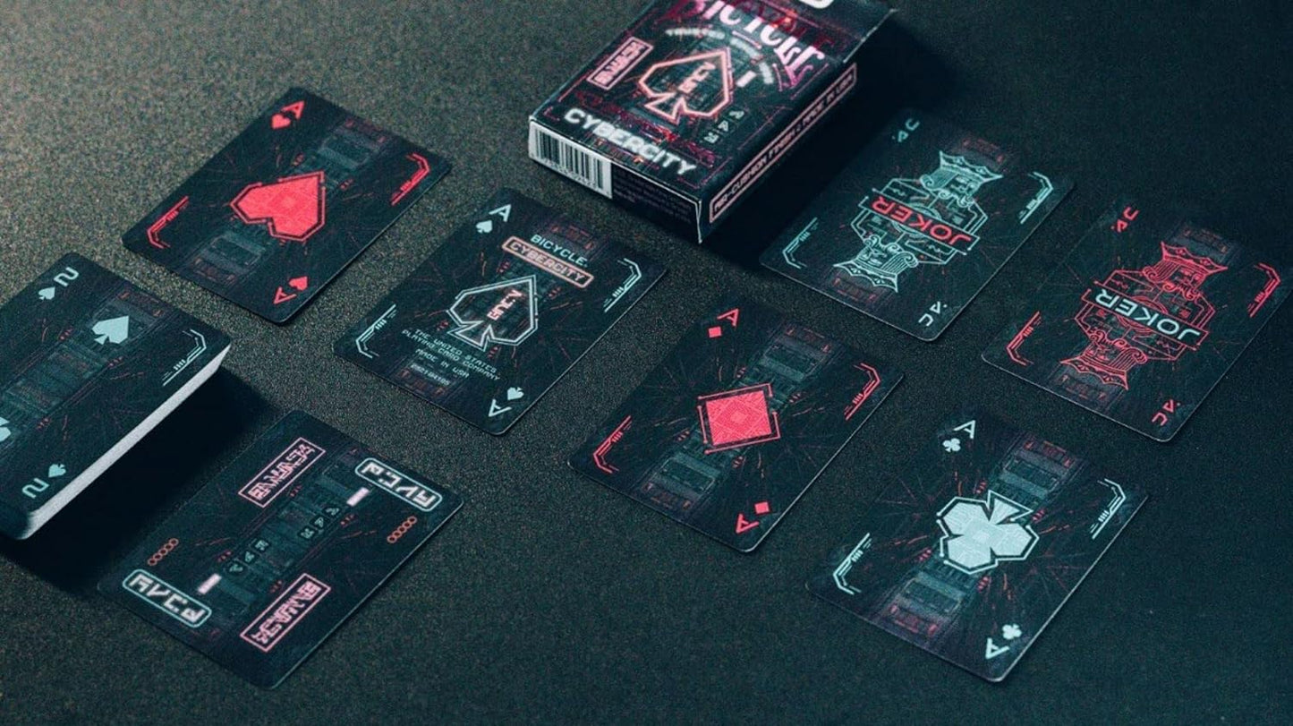 Bicycle Cyberpunk Cybercity Playing Cards