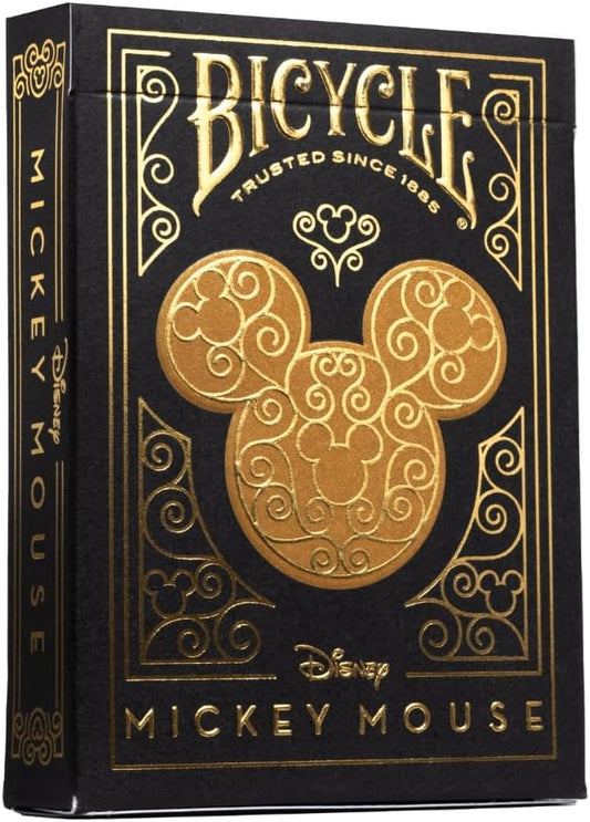 Bicycle Black & Gold Mickey Mouse Playing Cards