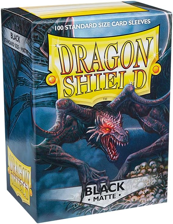 Dragon Shield AT-11002 Matte Standard Size Sleeves 100pcs - Black