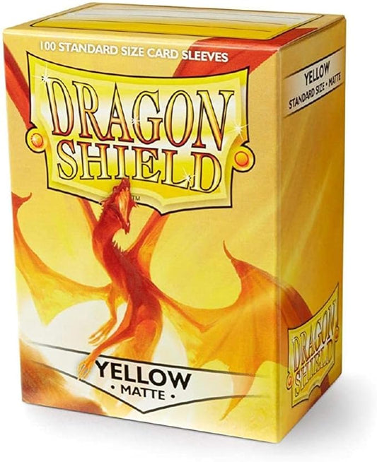 Dragon Shield AT-11014 Standard Size Sleeves Matte 100pcs - Yellow